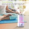 1500ml Ultrasonic Aroma Essential Oil Diffuser Air Humidifier w/7 Color LED Lights Waterless Auto Off Delicate Carve Patterns for Office Home Room Stu