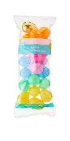 Easter Multicolor Plastic Fillable Eggs with Gold Prize Egg, 2.17 in, 20 Count, by Way To Celebrate