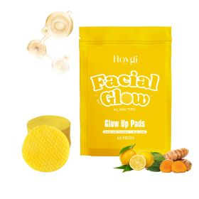 Hoygi Turmeric Cleansing Pad Gently Cleanses Facial Skin, Improves Dull Skin, Cleanses, Soothes And Nourishes
